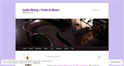 Desktop Screenshot of lydiawongviolin.com
